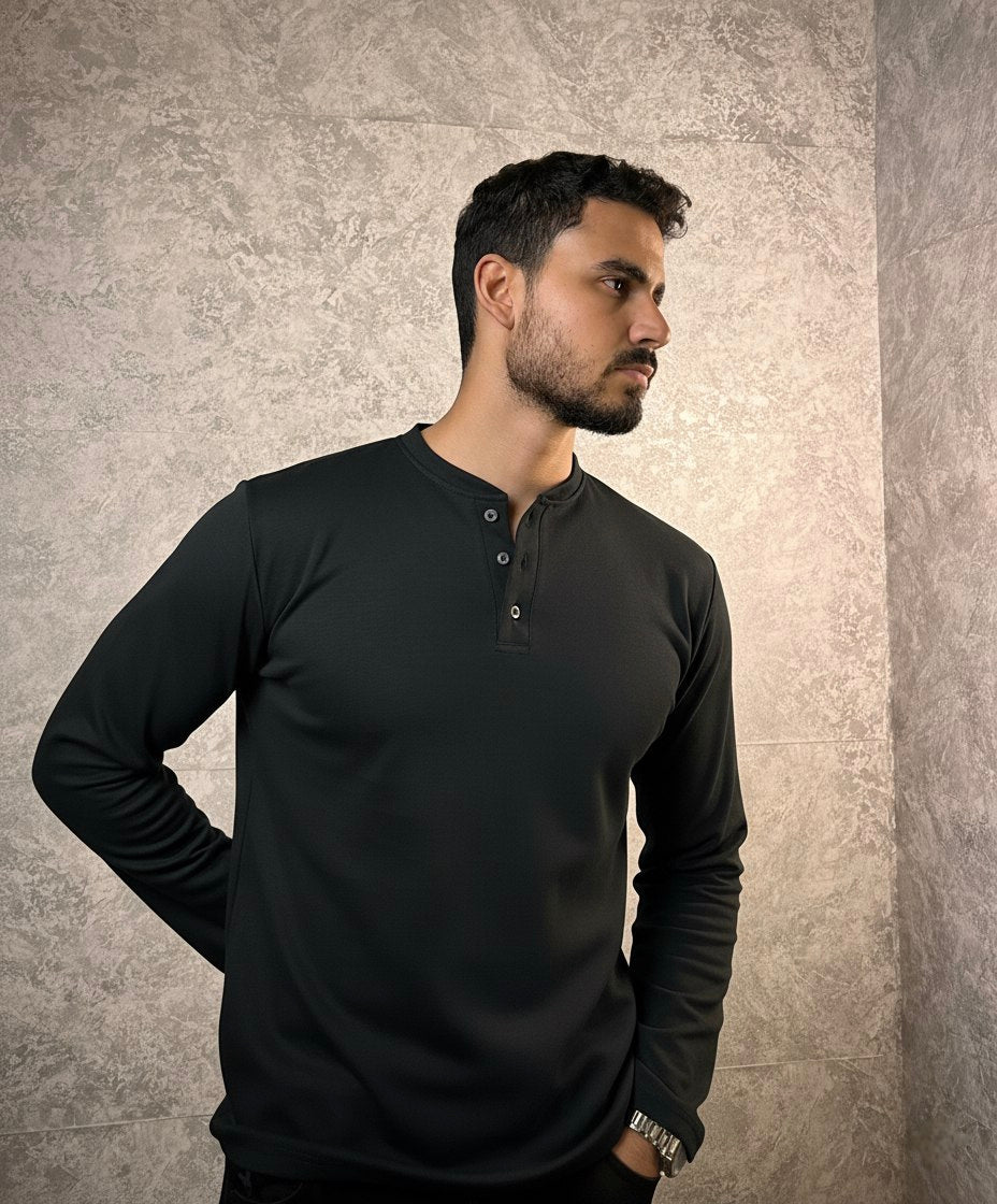 Pre-Order Heavy Weight Henley Shirt