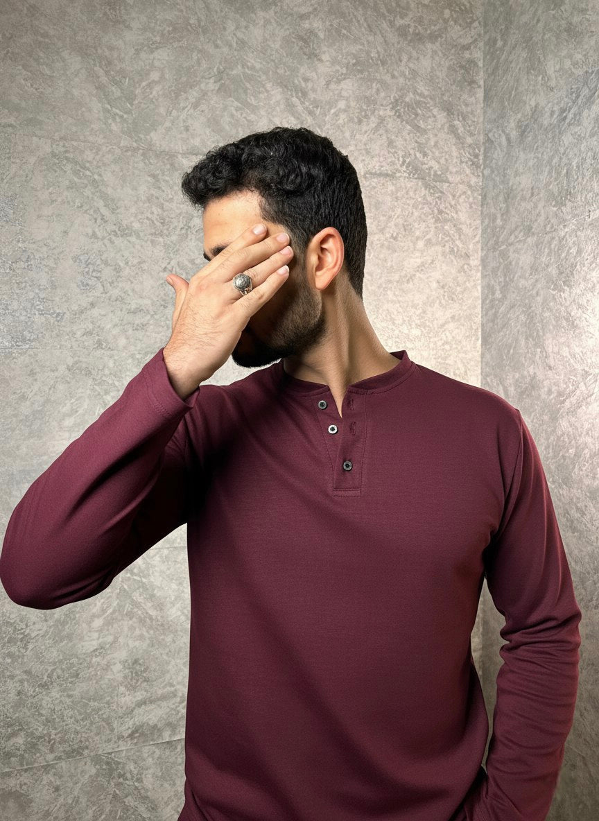 Pre-Order Heavy Weight Henley Shirt