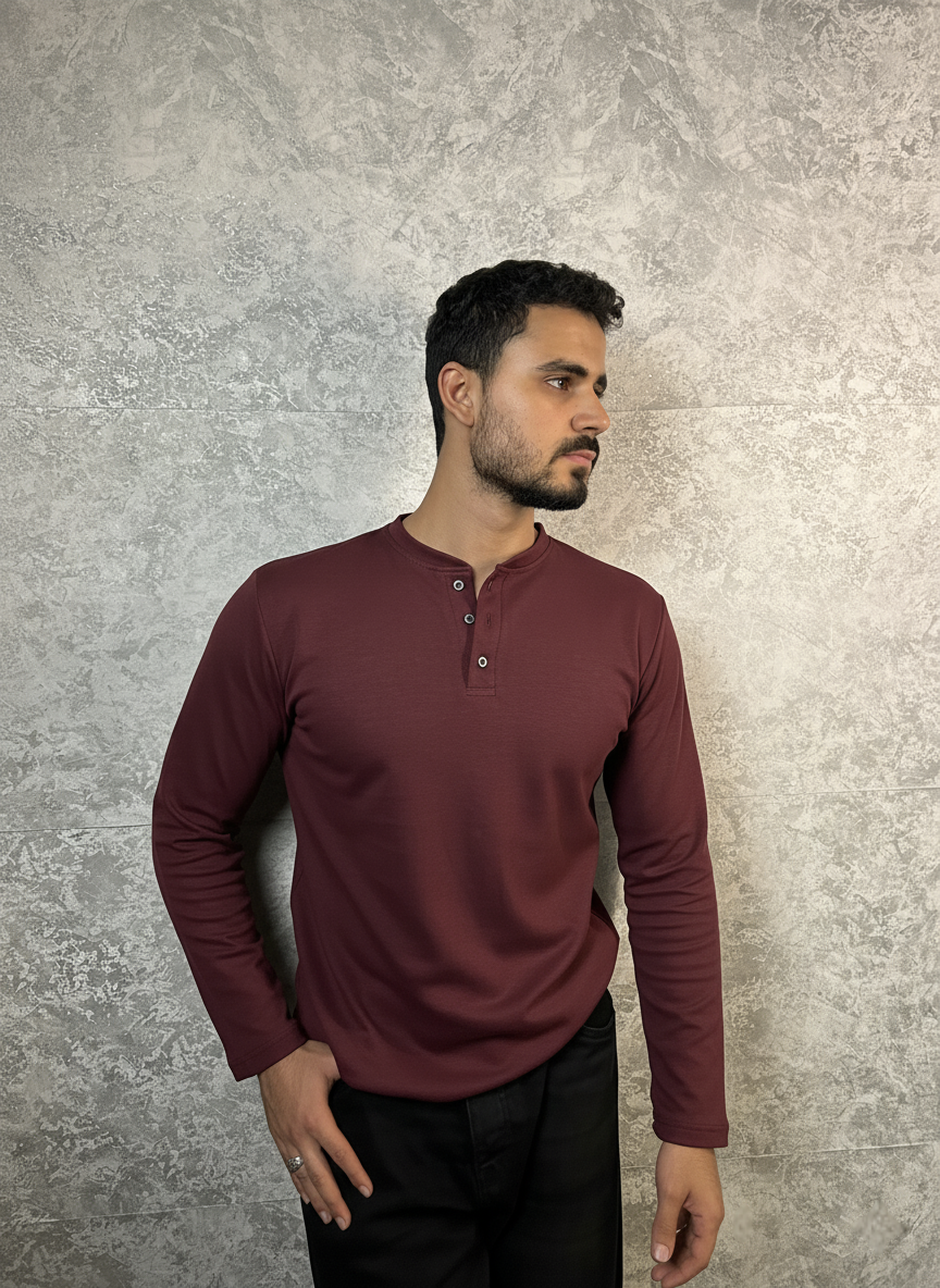 Pre-Order Heavy Weight Henley Shirt