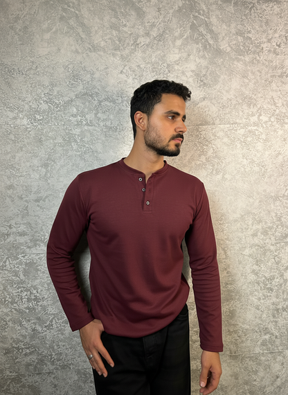 Pre-Order Heavy Weight Henley Shirt